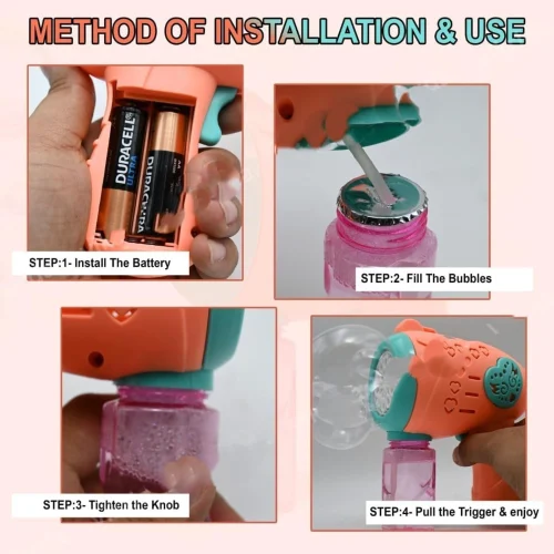 Automatic Bubble Machine Gun Toy - Image 4